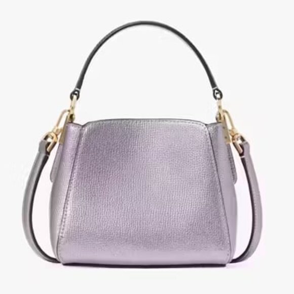 Kate Spade Phoebe Metallic Lilac Mini Top Handle Crossbody Bag - Picture 5 of 11